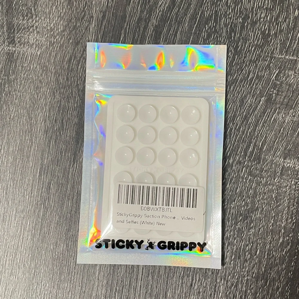 Sticky Grippy Silicone Suction Phone‎ Holder - White